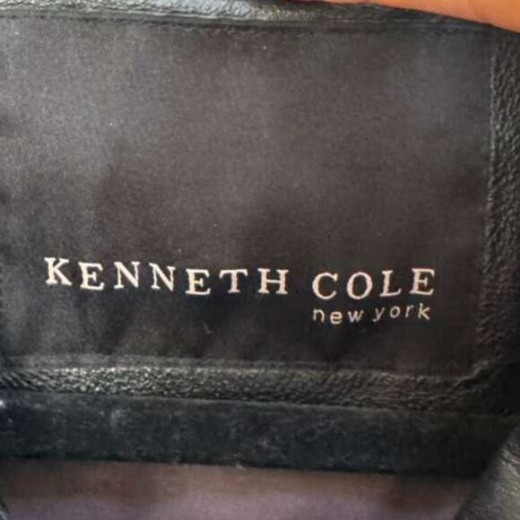 Kenneth Cole Men’s New York Heavy Leather Jacket size L VINTAGE - Picture 8 of 9